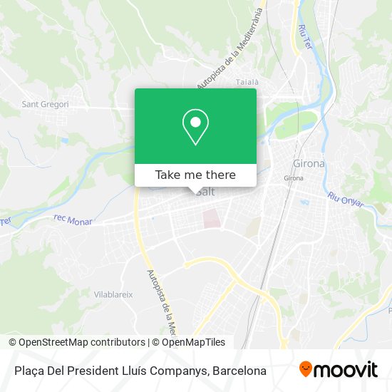 Plaça Del President Lluís Companys map