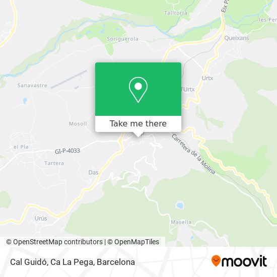 Cal Guidó, Ca La Pega map
