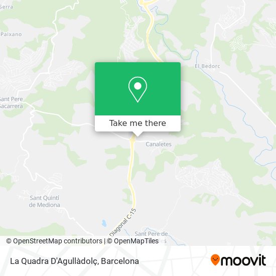 La Quadra D'Agullàdolç map