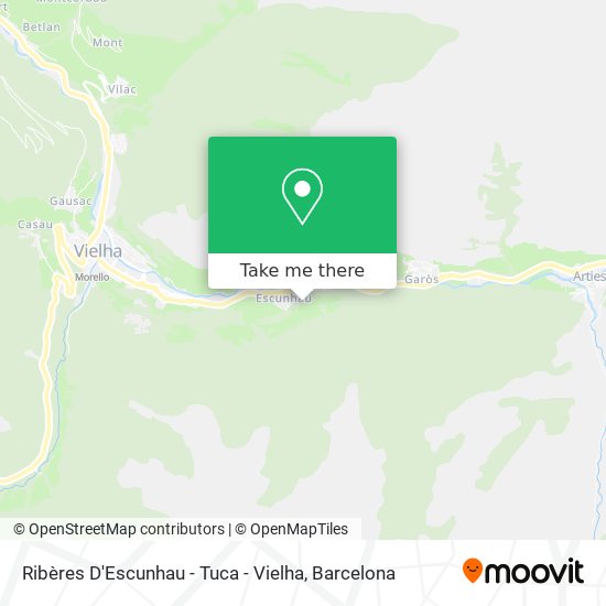 Ribères D'Escunhau - Tuca - Vielha map