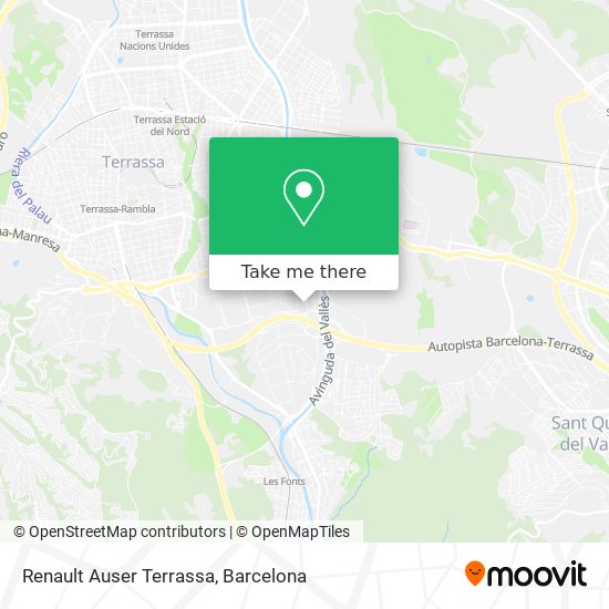 Renault Auser Terrassa map
