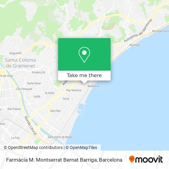 Farmàcia M. Montserrat Bernat Barriga map