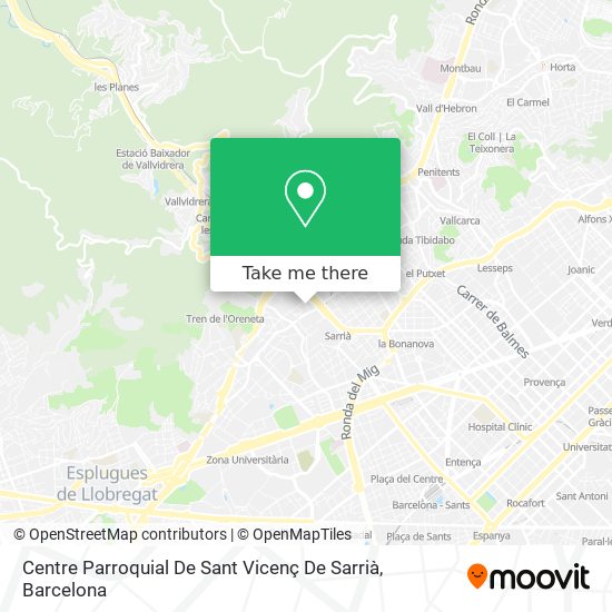 Centre Parroquial De Sant Vicenç De Sarrià map