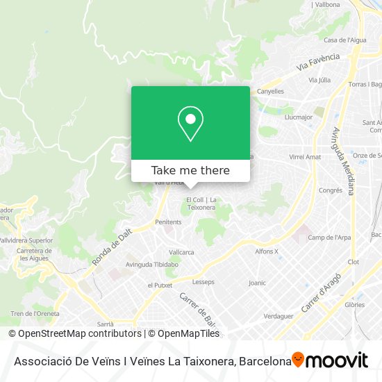 Associació De Veïns I Veïnes La Taixonera map
