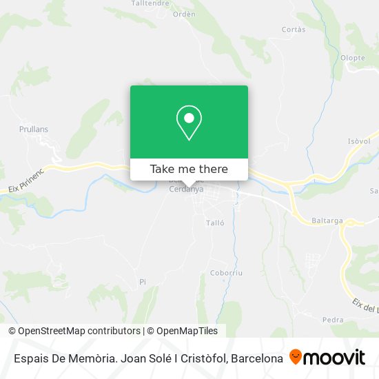 Espais De Memòria. Joan Solé I Cristòfol map