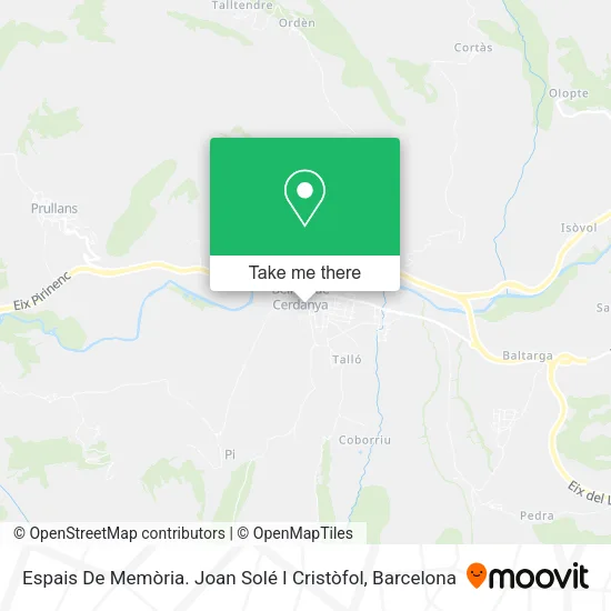Espais De Memòria. Joan Solé I Cristòfol map