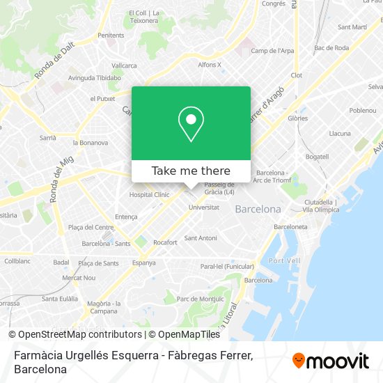 Farmàcia Urgellés Esquerra - Fàbregas Ferrer map