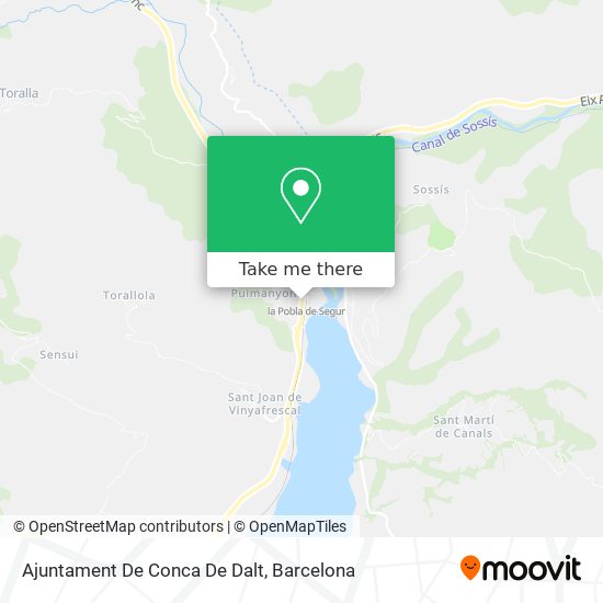 Ajuntament De Conca De Dalt map