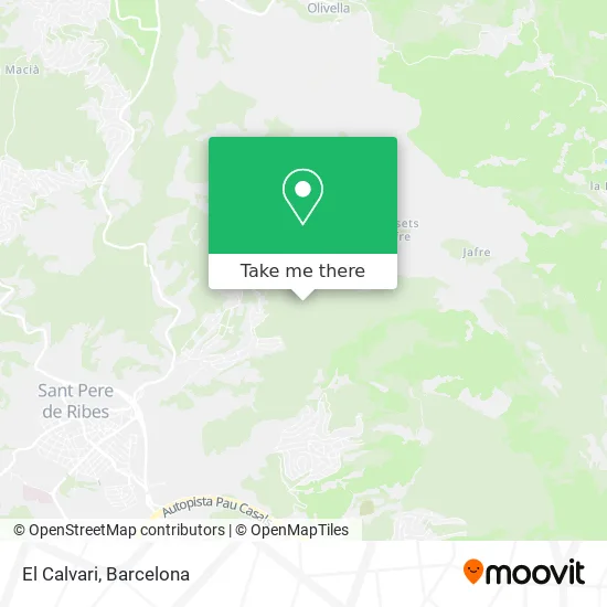El Calvari map