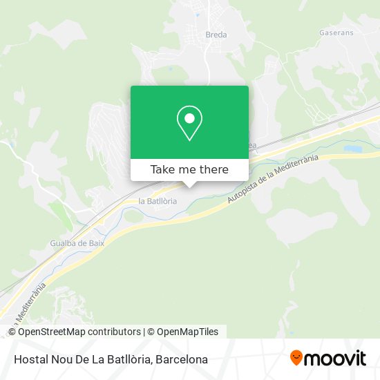 Hostal Nou De La Batllòria map
