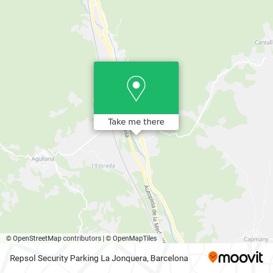 Repsol Security Parking La Jonquera map