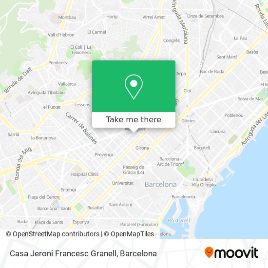 Casa Jeroni Francesc Granell map