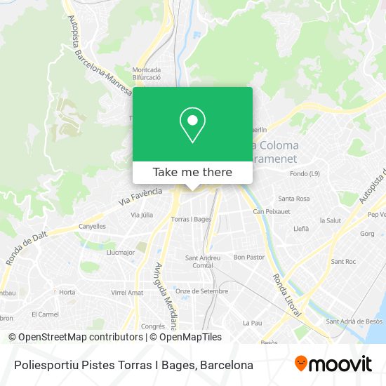 Poliesportiu Pistes Torras I Bages map