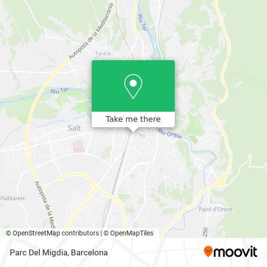 Parc Del Migdia map