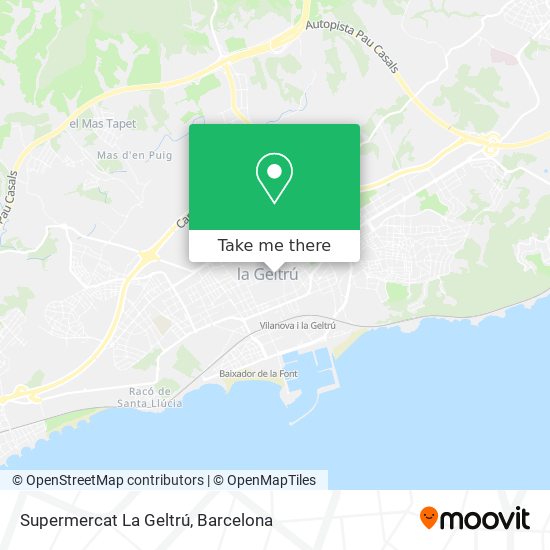 Supermercat La Geltrú map
