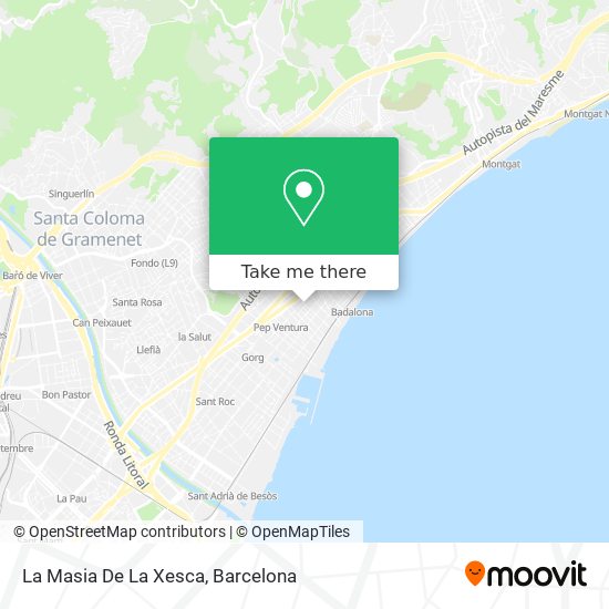 La Masia De La Xesca map