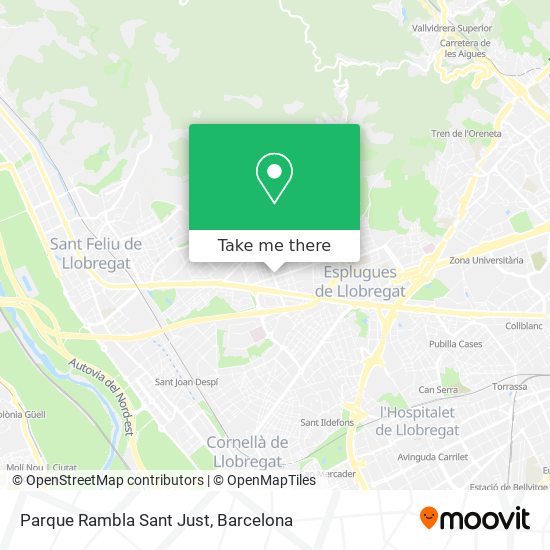 Parque Rambla Sant Just map