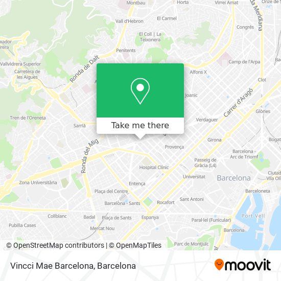 Vincci Mae Barcelona map