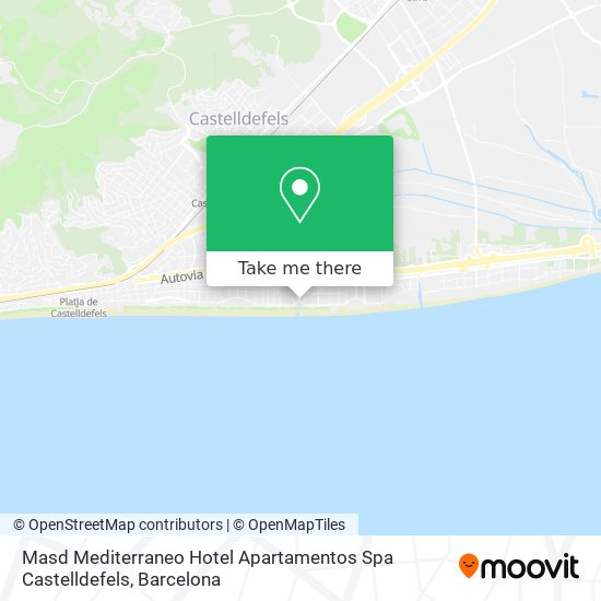 Masd Mediterraneo Hotel Apartamentos Spa Castelldefels map