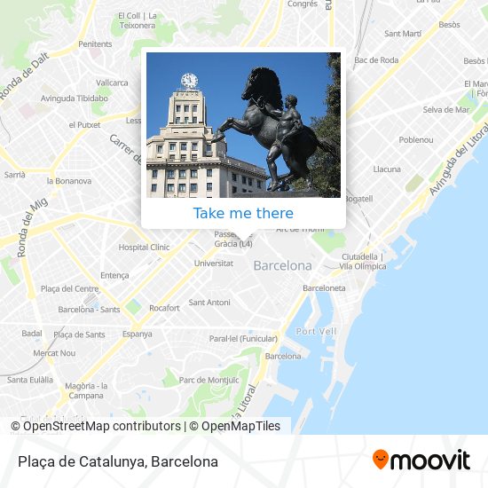 Plaça de Catalunya map