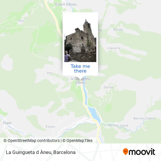 La Guingueta d Àneu map