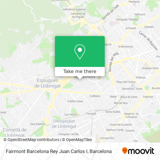 Fairmont Barcelona Rey Juan Carlos I map