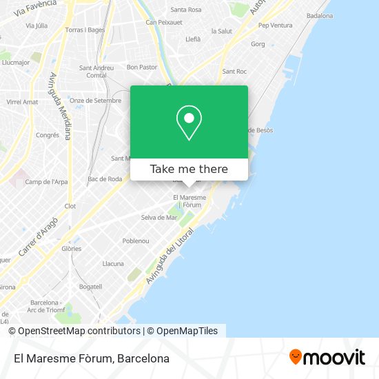 El Maresme Fòrum map