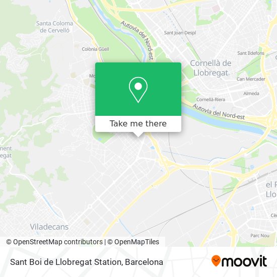 Sant Boi de Llobregat Station map