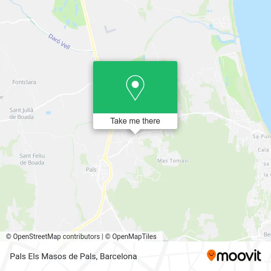 Pals Els Masos de Pals map