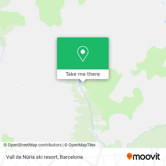 Vall de Núria ski resort map
