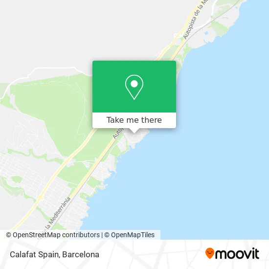 Calafat Spain map