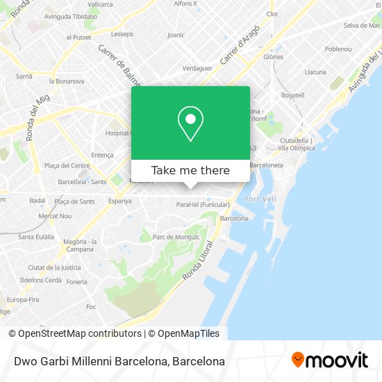 mapa Dwo Garbi Millenni Barcelona