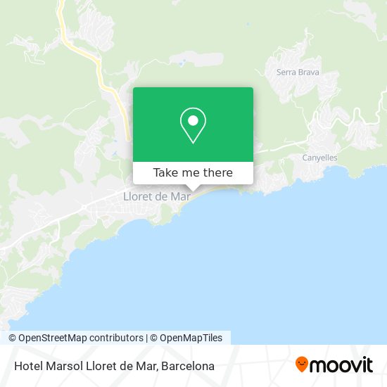 Hotel Marsol Lloret de Mar map