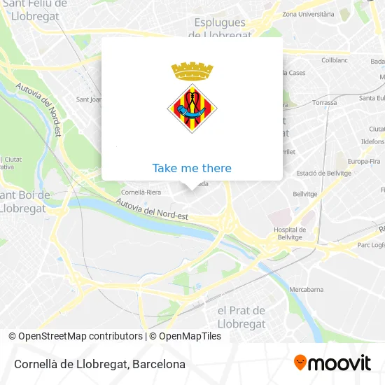 Cornellà de Llobregat map