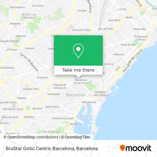 BruStar Gotic Centric Barcelona map