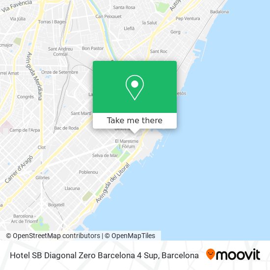 Hotel SB Diagonal Zero Barcelona 4 Sup map