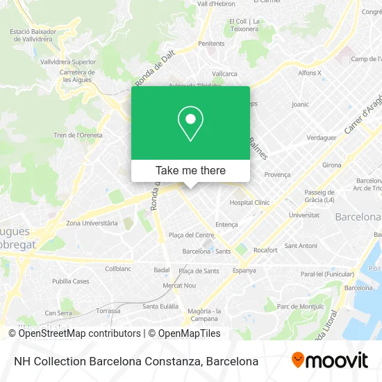 NH Collection Barcelona Constanza map