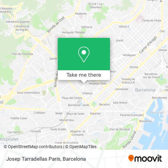 Josep Tarradellas París map