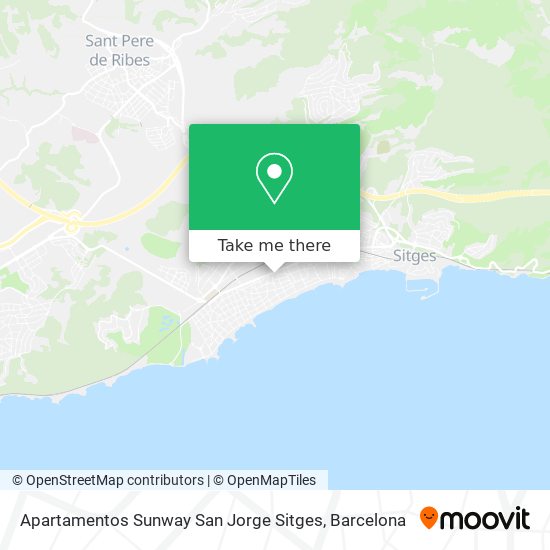 Apartamentos Sunway San Jorge Sitges map
