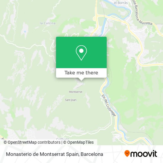 Monasterio de Montserrat Spain map