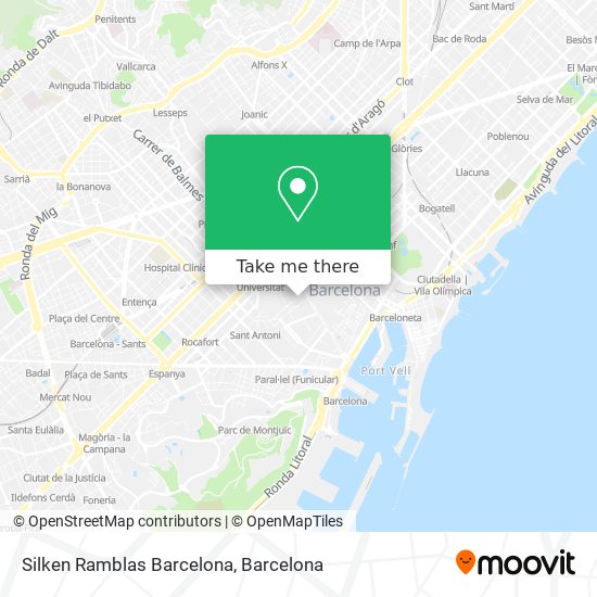 Silken Ramblas Barcelona map