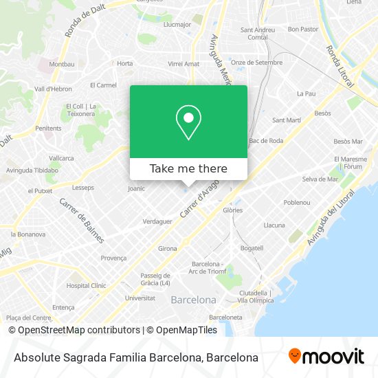 Absolute Sagrada Familia Barcelona map