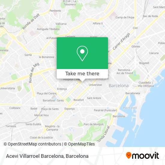 Acevi Villarroel Barcelona map