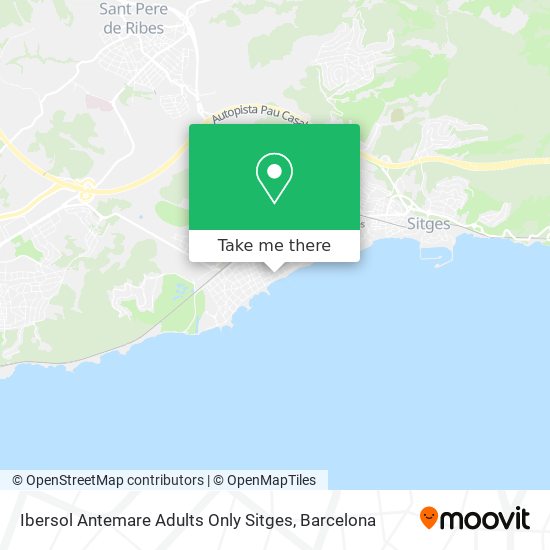 Ibersol Antemare Adults Only Sitges map