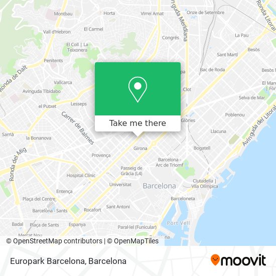 mapa Europark Barcelona