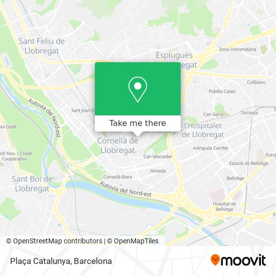 mapa Plaça Catalunya