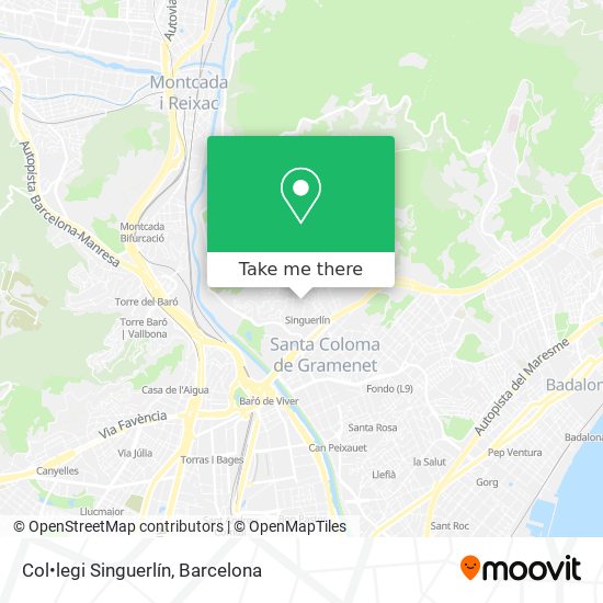 Col•legi Singuerlín map