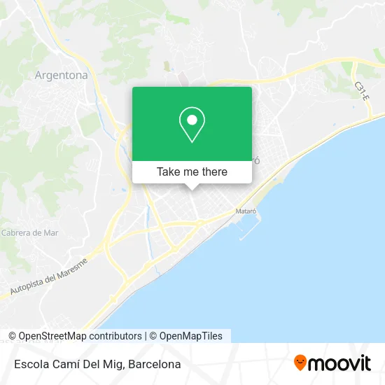 mapa Escola Camí Del Mig