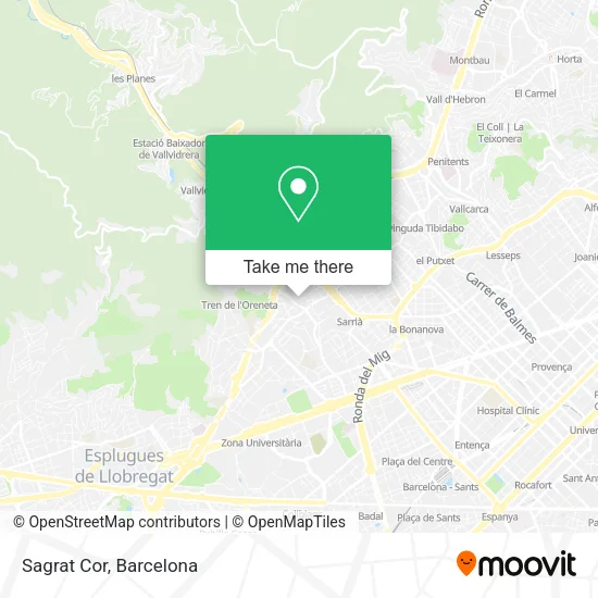 Sagrat Cor map