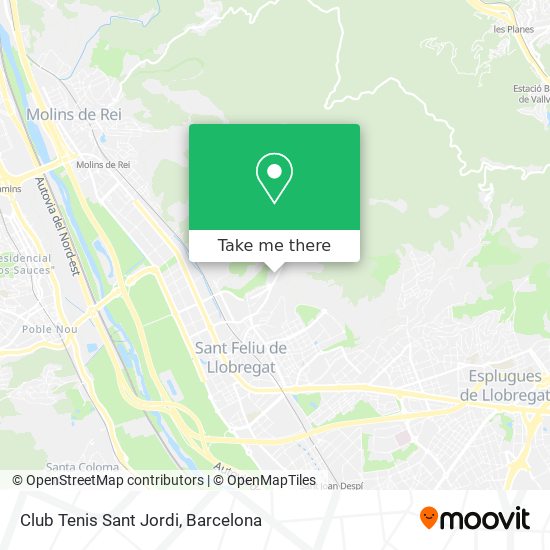 Club Tenis Sant Jordi map